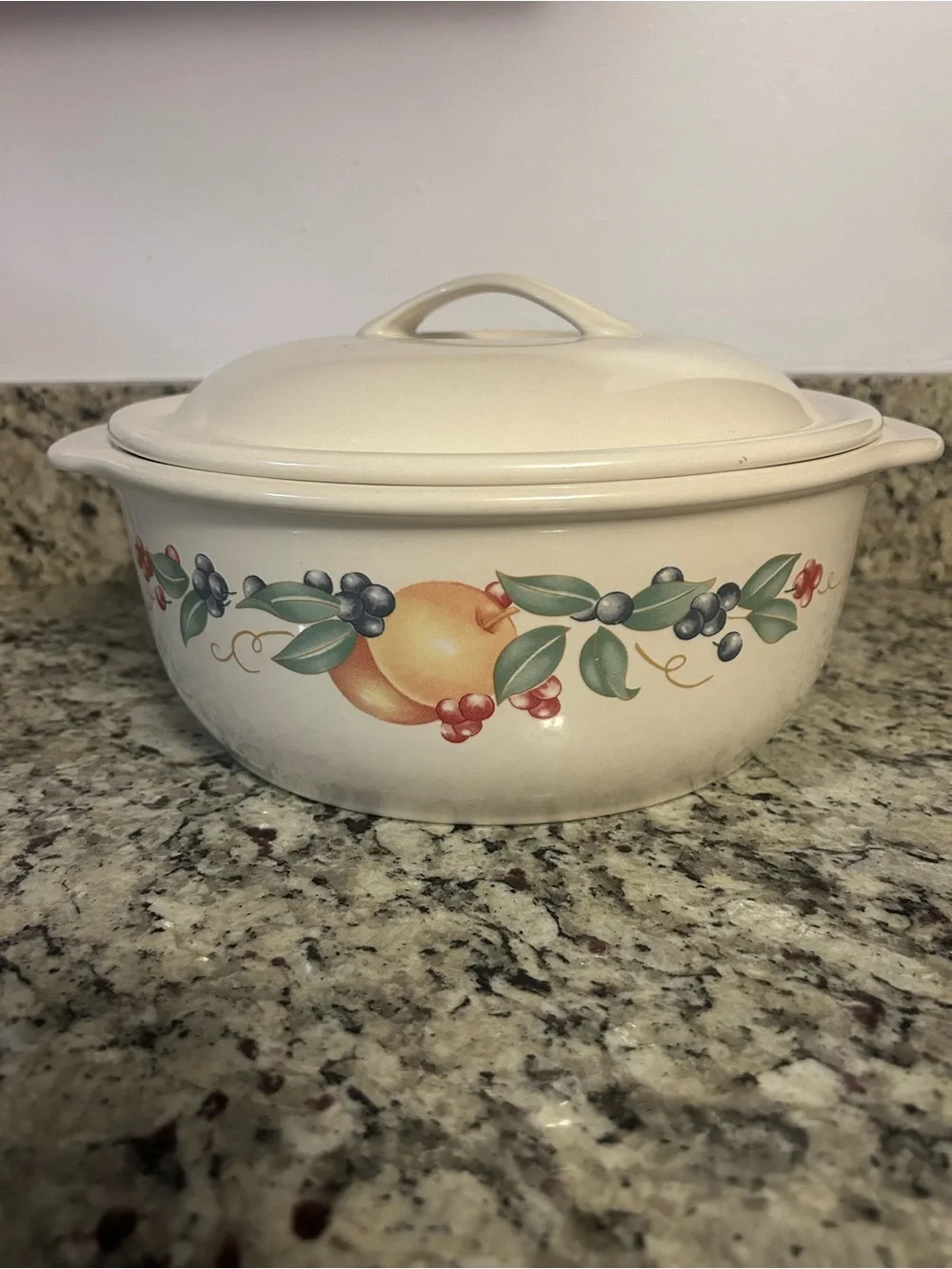 Corelle Abundance Cream Ceramic stock pot FALL